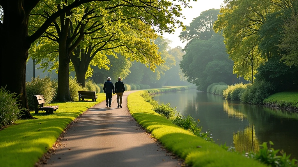 River Nore Riverside Pathway Walk with scenic water views